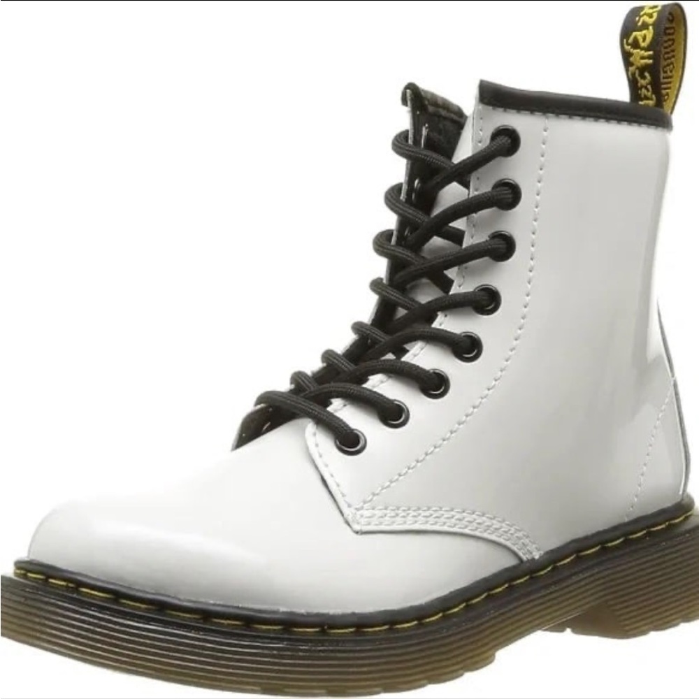 White Dr. Martens Kids Boots
